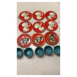 Miscellaneous tin toy tea sets not complete