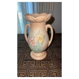 Hull pottery iris vase with 2 handles