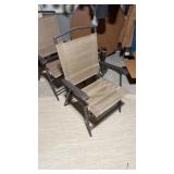Two outdoor folding chairs