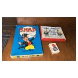 Vintage card games. Whip snap, Chanteclers  and