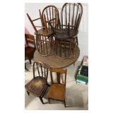 Kids Round Table & 6 Mix Match Chairs Approx.