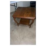 Wooden end table approximately  24 x 24 x 22"