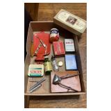 Misc. Group of Toiletries items, clippers, Tie
