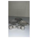 Mid century Russel Wright  granite gray  3 soup