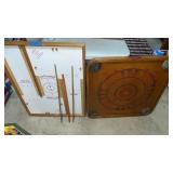 Vintage Carom Board & Shuffle Bowl Table