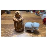 2 Ceramic Coin Banks