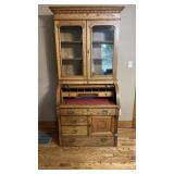 39.5 x 84 x 22.5?  oak combination piece double