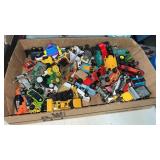 Tub of Mini Metal Toys Trucks Sports Cars & more