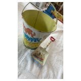 Ohio Art Humpty Dumpty Tin Pale  & Shovel