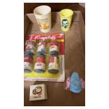 Campbells play food NOS , 2 plastic cups and more