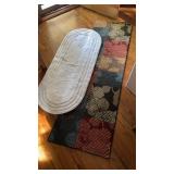 2 Entry Runner Rugs.  Approx 24x80