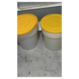 Buckets with lids