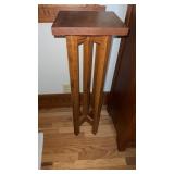 Wooden Pland Stand.  Approx 11.5x35