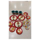 Miscellaneous tin toy tea cup sets