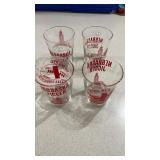 4 Nebraska Rocks Glasses