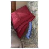 Throw pillows and blankets