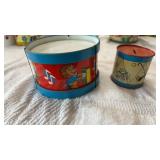 Kids Tin Toy Drum & Coin Bank