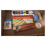 Vintage dominoes , checkers and more games