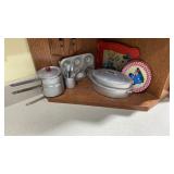 Kids Tin Toy Tea Party Pieces & Cooking items