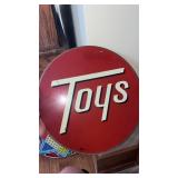 Metal toys sign