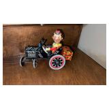 Louis Marx joy rider crazy car tin windup  works