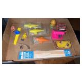 Group of plastic toy whistles , mini mouse mirror