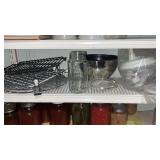 Chopper, strainer ,counter  racks and more