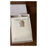Sterling silver angel necklace  with 18" chain
