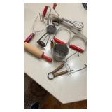 Kitchen Utensils with wood handles