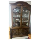35 x 81 x 13" hutch.  In basement  contents not