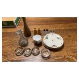 Misc. Group of kitchen items/dishes.  Wood