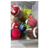 Tote with Kids Sports Balls, Jump Rope, Frisbee,