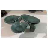 Mid century Russel Wright Seagram  5 bowls , oval