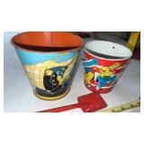 2 Ohio Art Sand Pails & Shovel