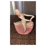 Hull pottery 955 pink dancing lady planter