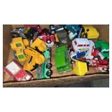 Vintage Metal & Plastic Toy Trucks & Construction