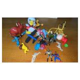 Vintage Pile of Toys, Batman Spider-Man & more