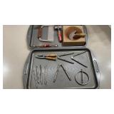 Kitchen utensils.  Nut Crackers, Picks, Scoop,