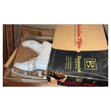 Brunswick sports womanï¿½s white ice skates  size 7