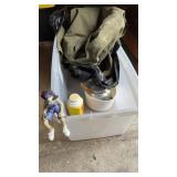 Tote with Army Canvas Bag, Tea Pot, Peanuts