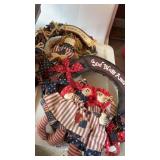 Pair of  door  wreath decorations