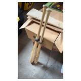 2 Vintage Wood Bats Louisville Slugger Alkaline &