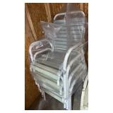 4 metal lawn chairs
