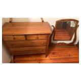 4 Drawer Dresser with Mirror.  Mirror not