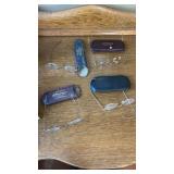 4 pairs of vintage glasses and cases