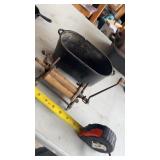 Vintage Cast Tub & Mini Clothes Ringer