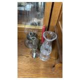 Oil Lamps, Candle, & Vase