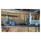 2 lawn chair foot stools and more