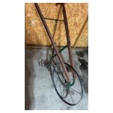 Vintage hand garden tiller