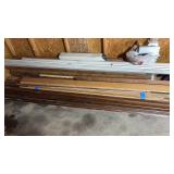 Group of miscellaneous wood pieces and more